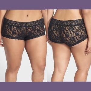 NEW $35‎ Hanky Panky 481281X Boyshorts Panties in Black [PLUS SIZE 3X ]